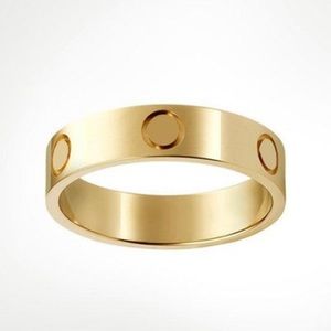 Love Ring Unisex Gold Titanium Alloy Fashion Luxe Jewelry Various Sizes